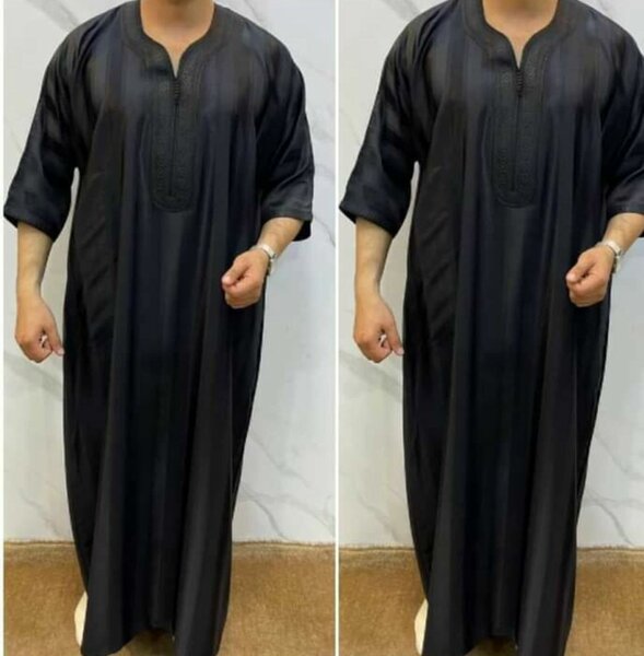 Boubou marocain noir