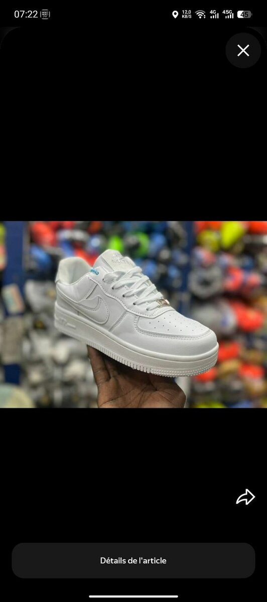 Baskets blanches 19 à 36