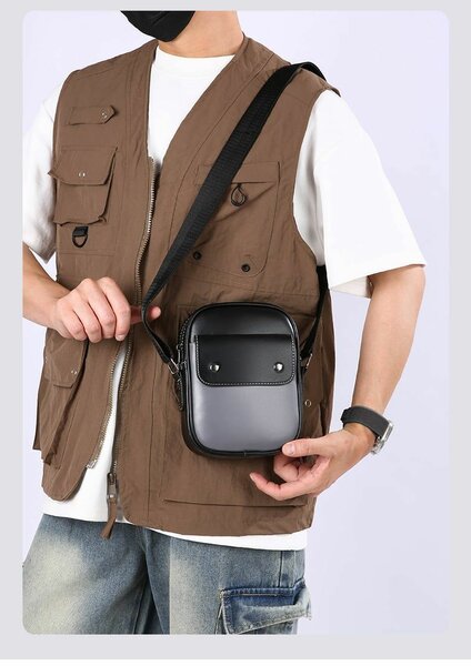 Sac bandoulière en cuir tendance