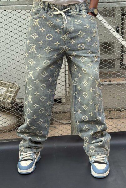 Jean ample imprimé stylé