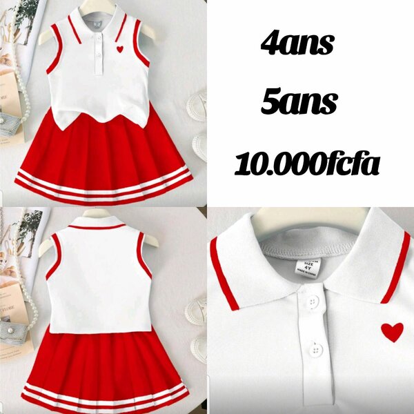 Tenue Rouge pour Filles