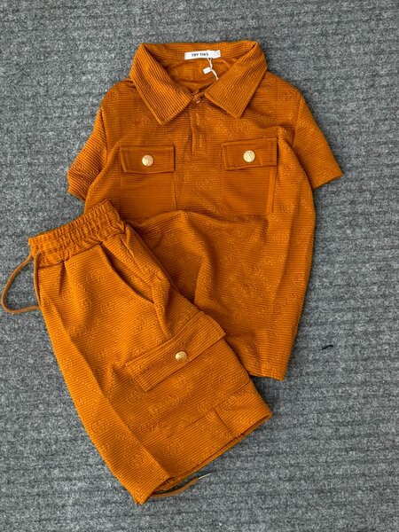 Ensemble été orange chic