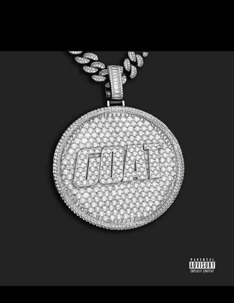 Pendentif G.O.A.T en argent massif