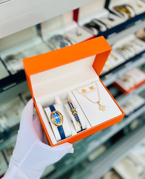 Ensemble Montre et Bijoux Luxe