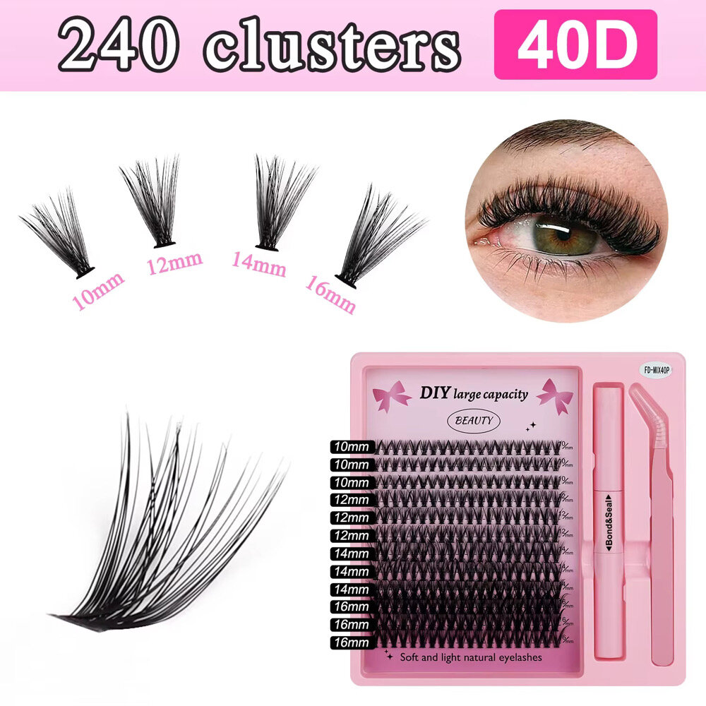Cils en bouquet 240 pcs 40D