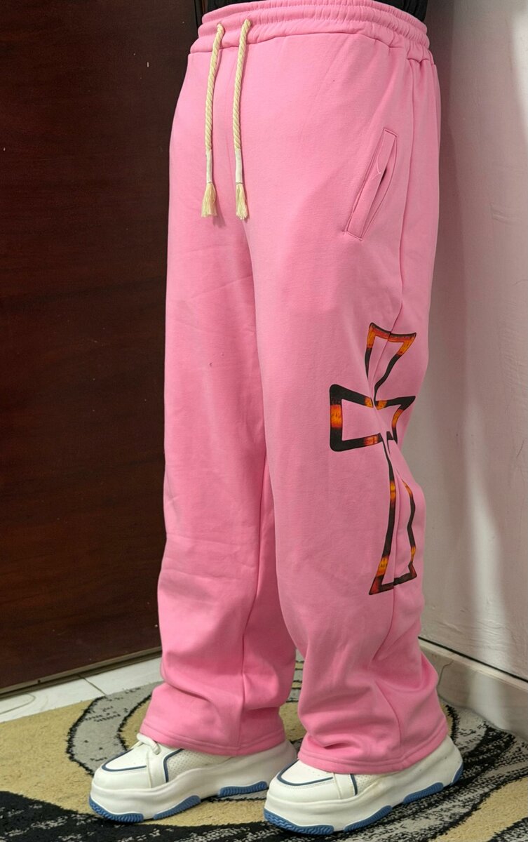 Pantalon de jogging rose chic