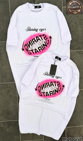 T-shirt blanc imprimé tendance