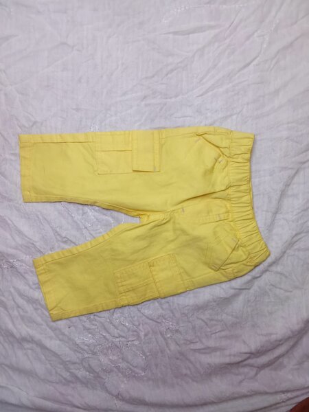 Pantalon Cargo Bébé Jaune