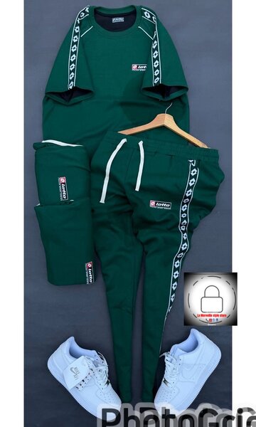 Ensemble survêtement sport homme vert