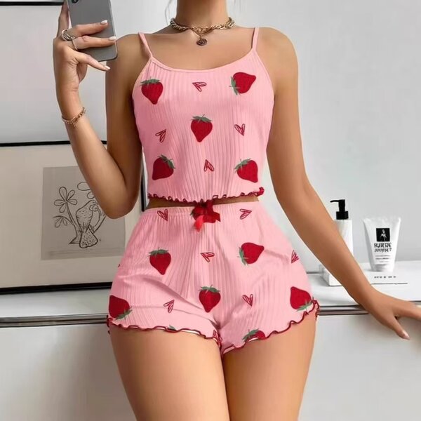 Pyjama ensemble fraise