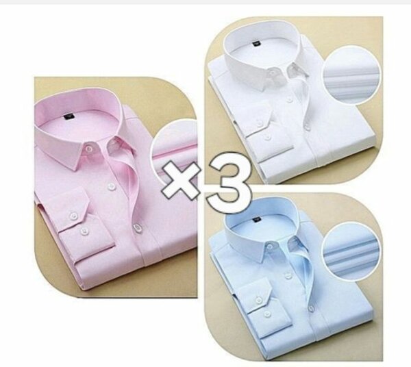 Lot de 3 Chemises Classiques Homme