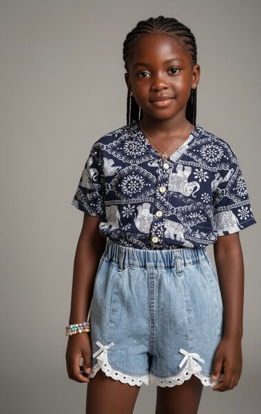 Chemisette imprimée fille