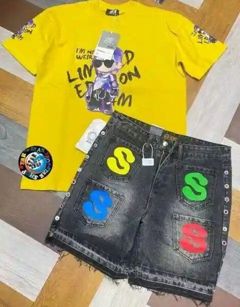 Ensemble T-shirt et Short Coloré