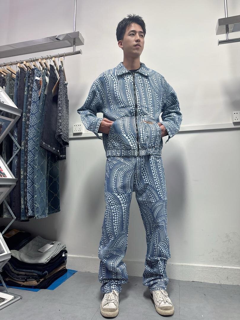 Costume en denim pour hommes