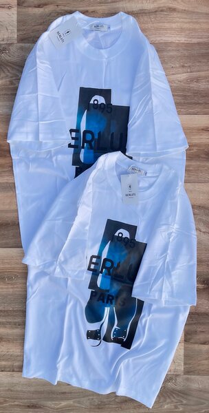 T-shirt blanc graphique homme