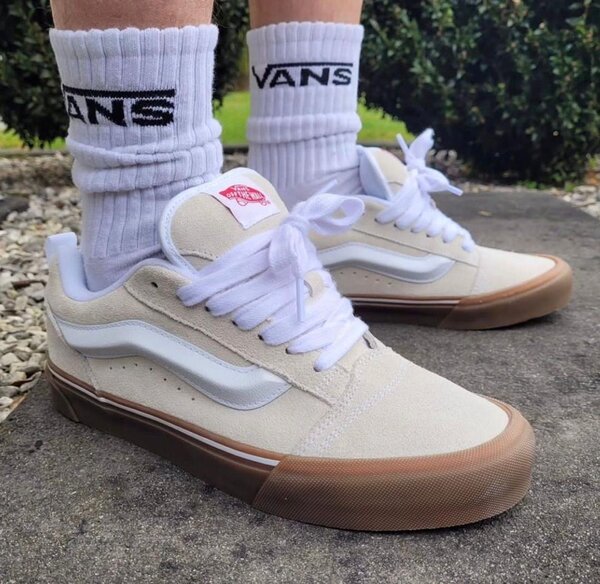 Vans Baskets en daim blanc