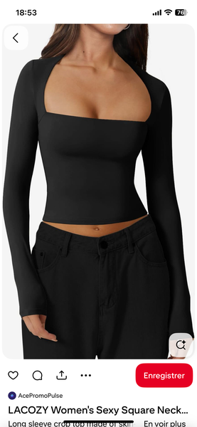 Top moulant femme élégant