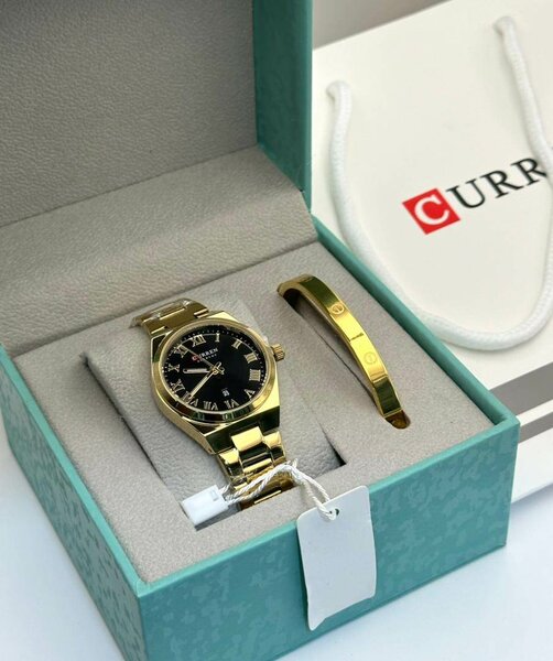 Montre femme Curren boîtier doré