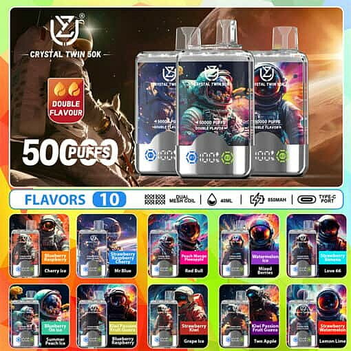 Crystal Twin 50k taffs