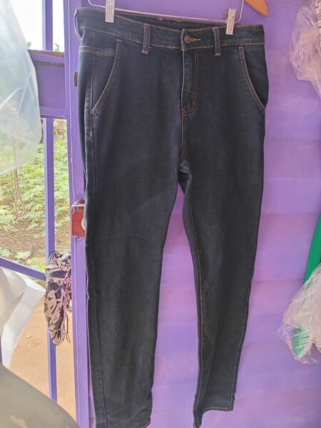 Jean slim taille haute femme