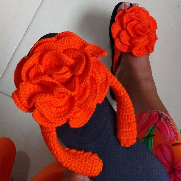 Sandales Florales Tressées