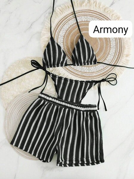 Ensemble Bikini Rayé Chic