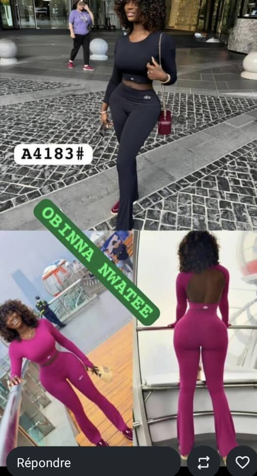 Ensemble Femme Chic en Velours