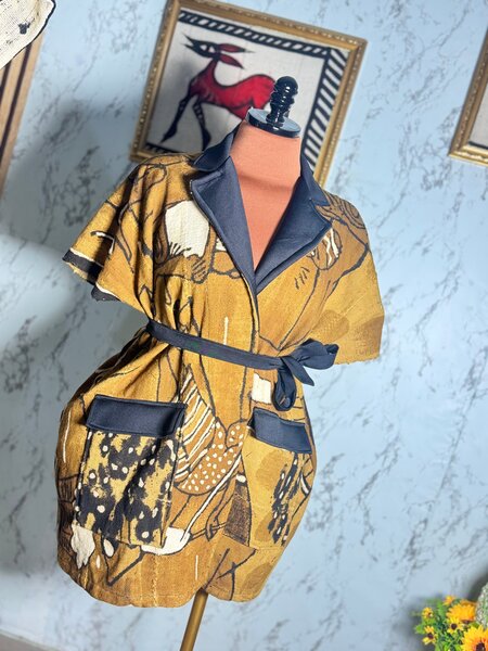 cape en pagne  africain chic