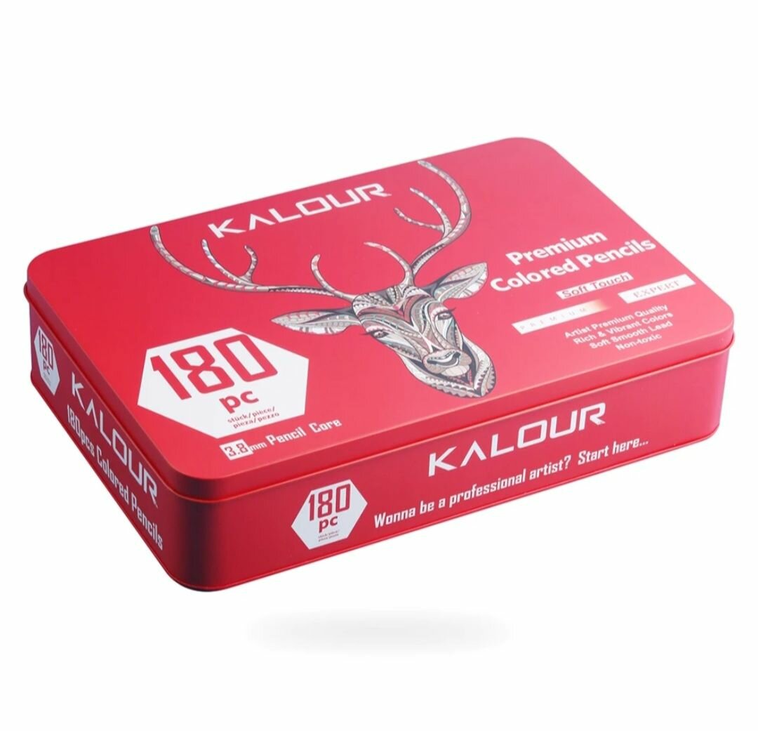 Kalour 180 couleurs crayons de couleur