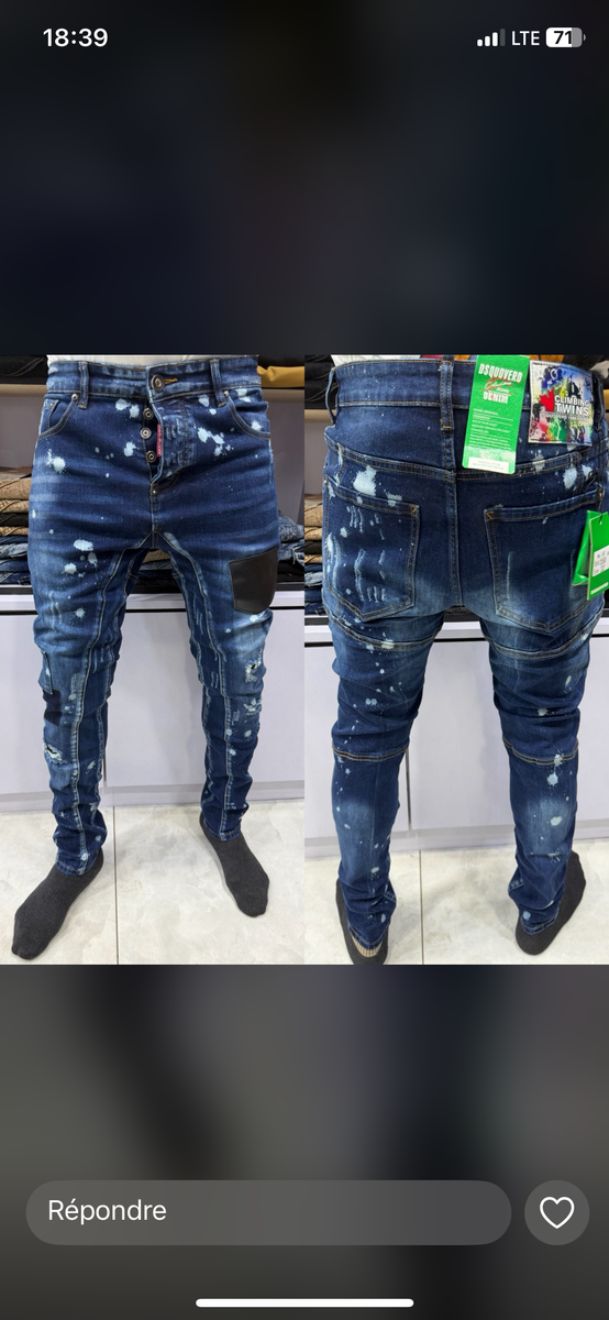 Jeans homme slim déchirés
