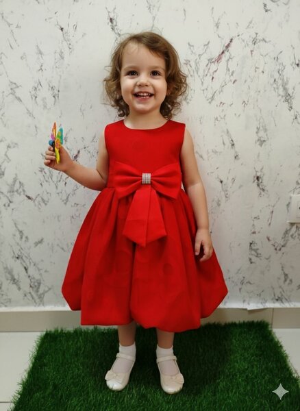 Robe rouge pour fille