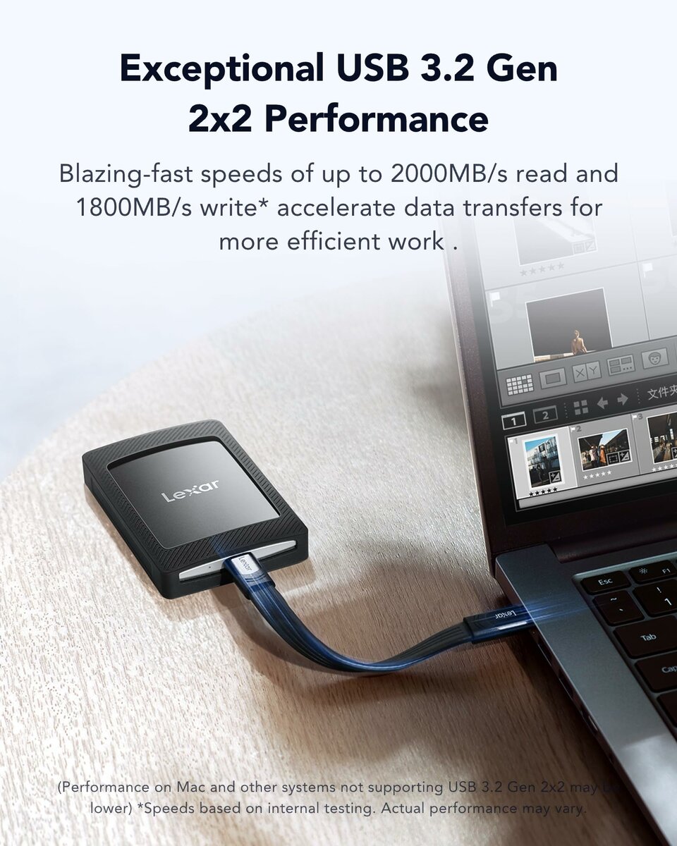 Lexar SL500 SSD Externe 1 To USB 3.2