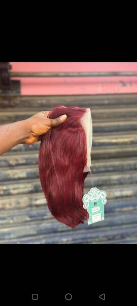 Perruque Rouge Bordeaux