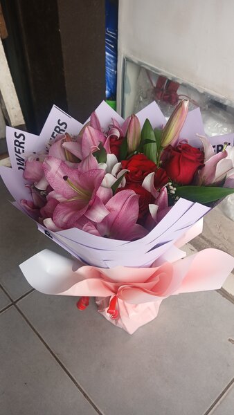 Bouquet de fleurs romantique