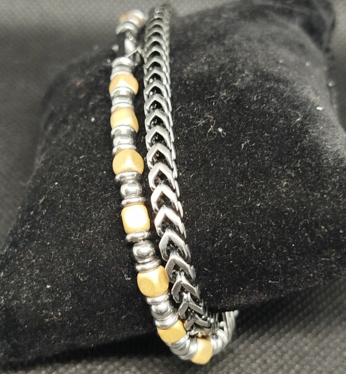 Bracelet en perle et acier