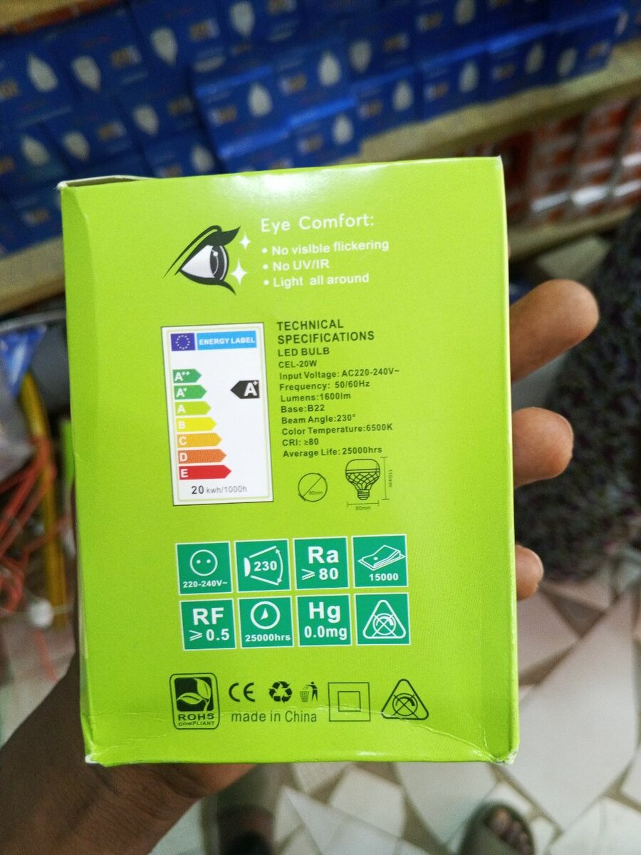 SUNDABESTS Lampe LED B22 20W