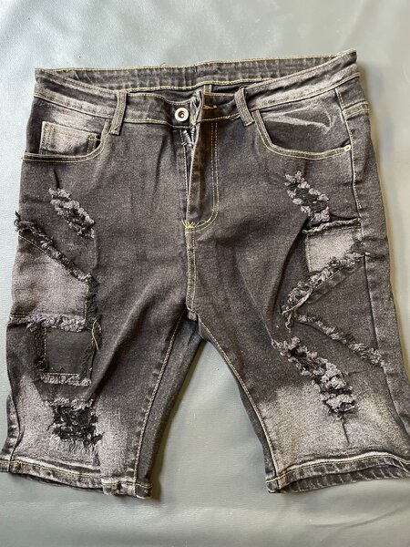 Shorts en jean délavé