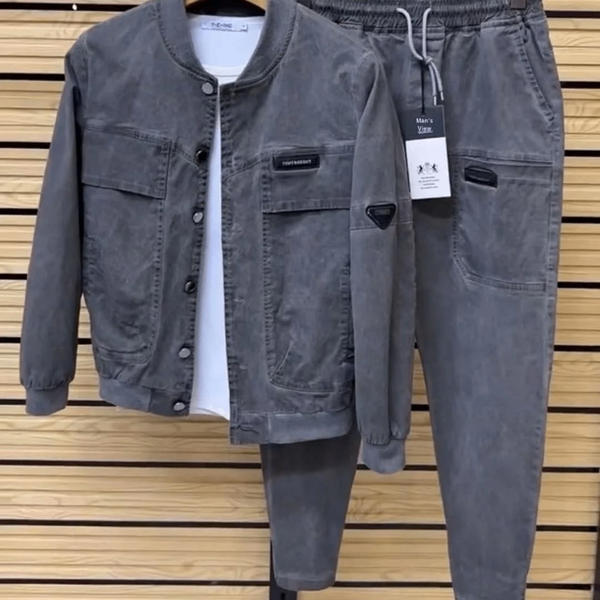 Ensemble Décontracté Gris Homme