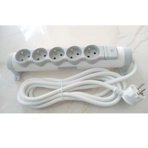 Multiprise avec interrupteur 5 prises