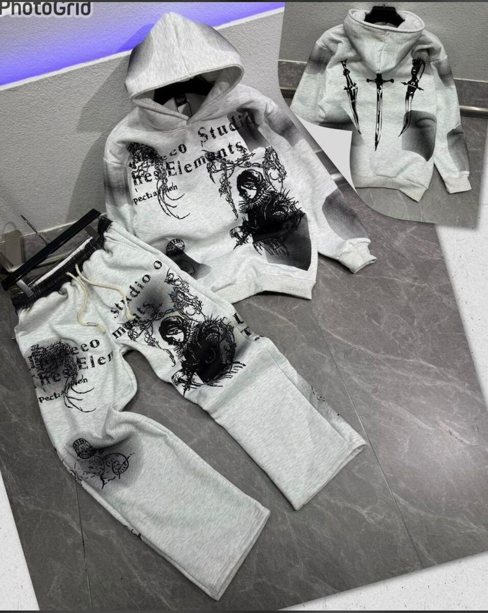 Survêtement graphique unisexe