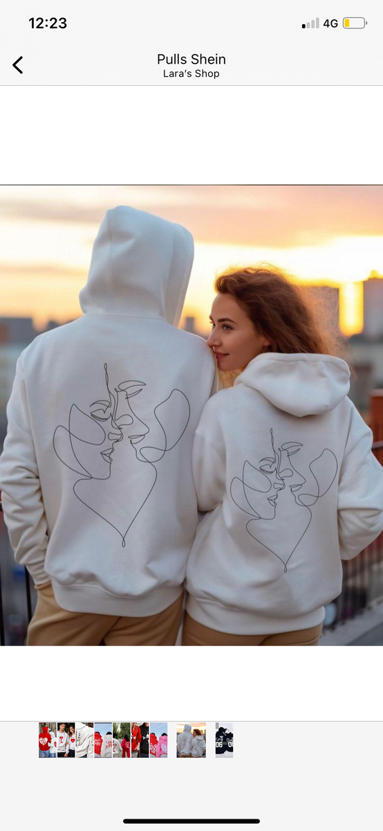 Sweatshirts Couple Amour Chic