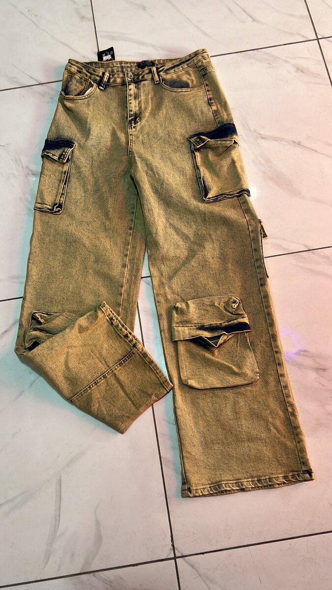 Jeans homme cargo décontractés