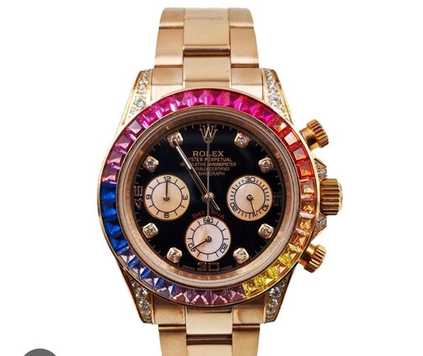 Montre de luxe en or multicolore