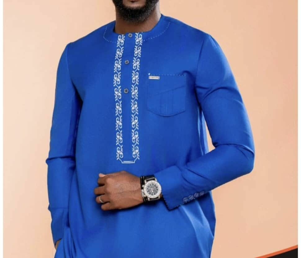 Tunique Homme Brodée Élégante