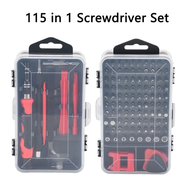 Lot de 2 Kit tournevis 115 pcs