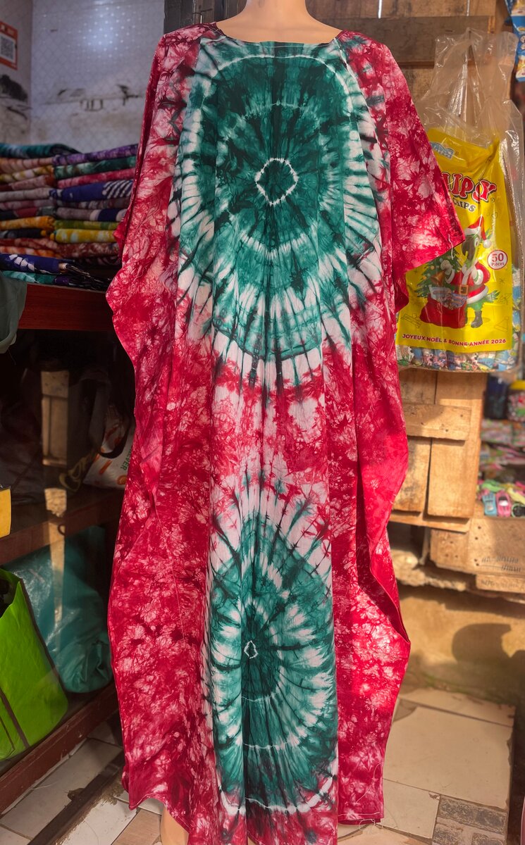 Robe africaine tie and dye