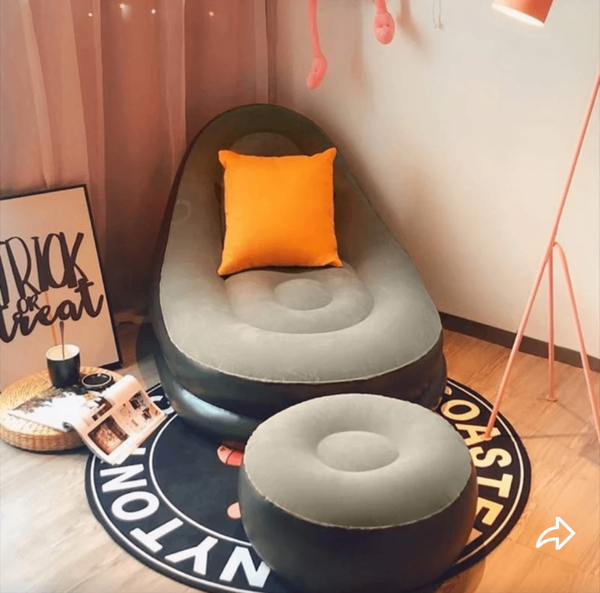 Chaise longue gonflable élégante