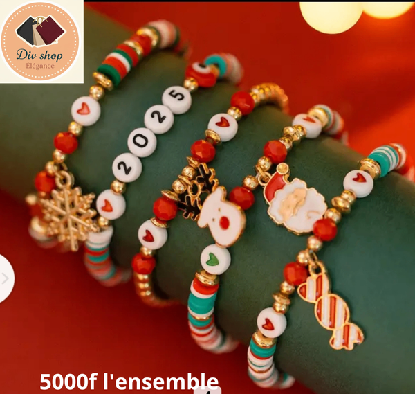 Bracelets Charms Noël