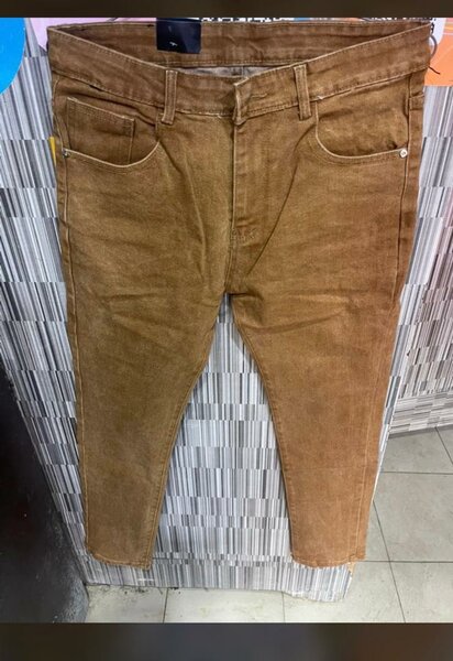 Jeans marron style décontracté