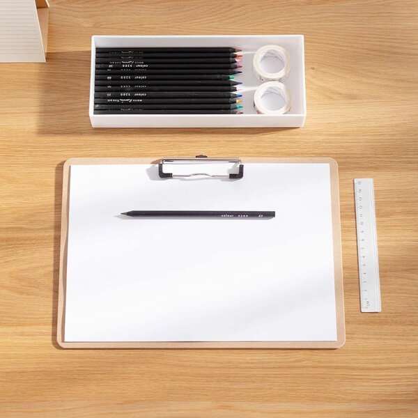 Planchette à pince en bois